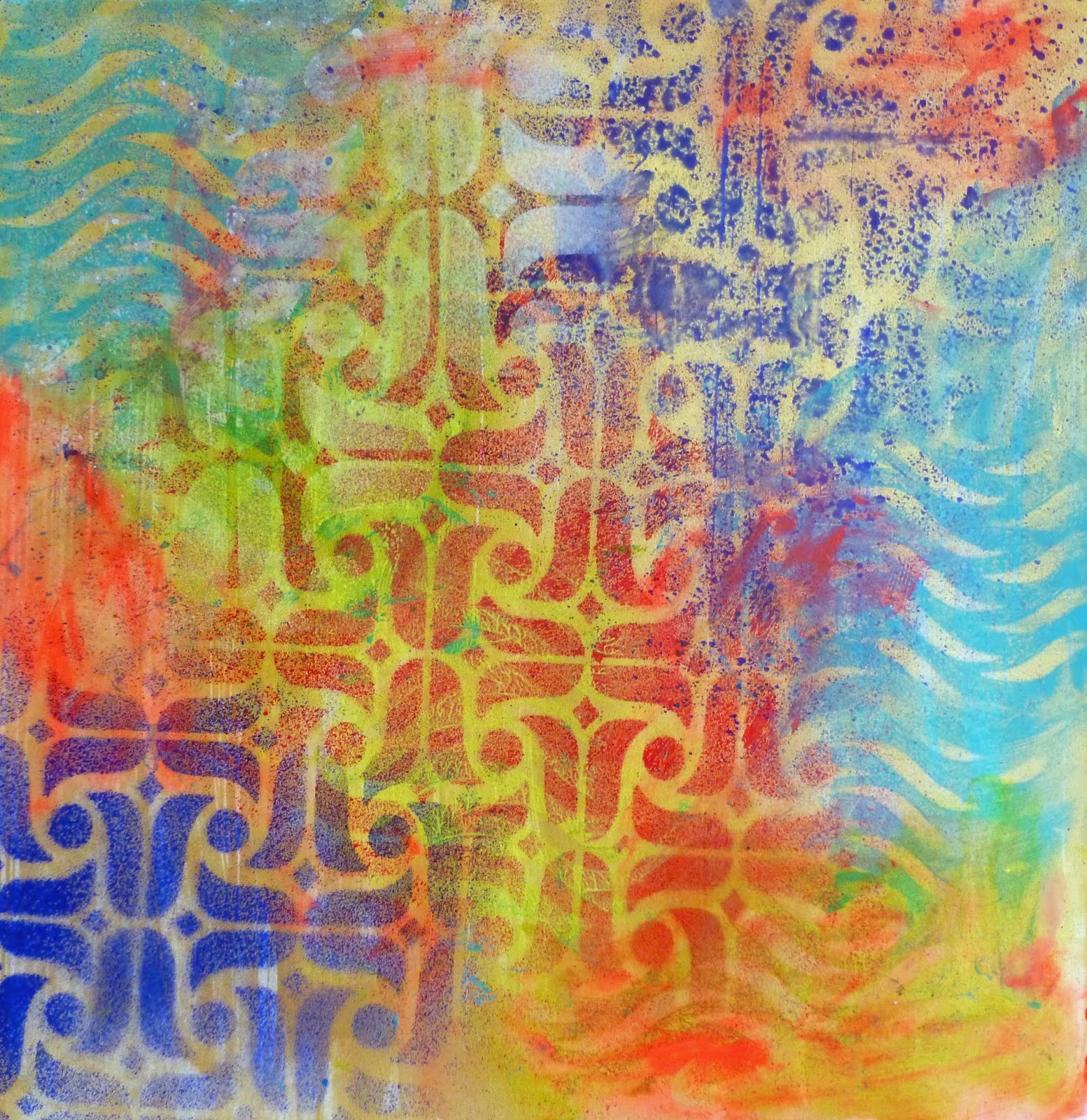 StencilGirl Talk Art Journaling with Spray Paint & StencilGirl