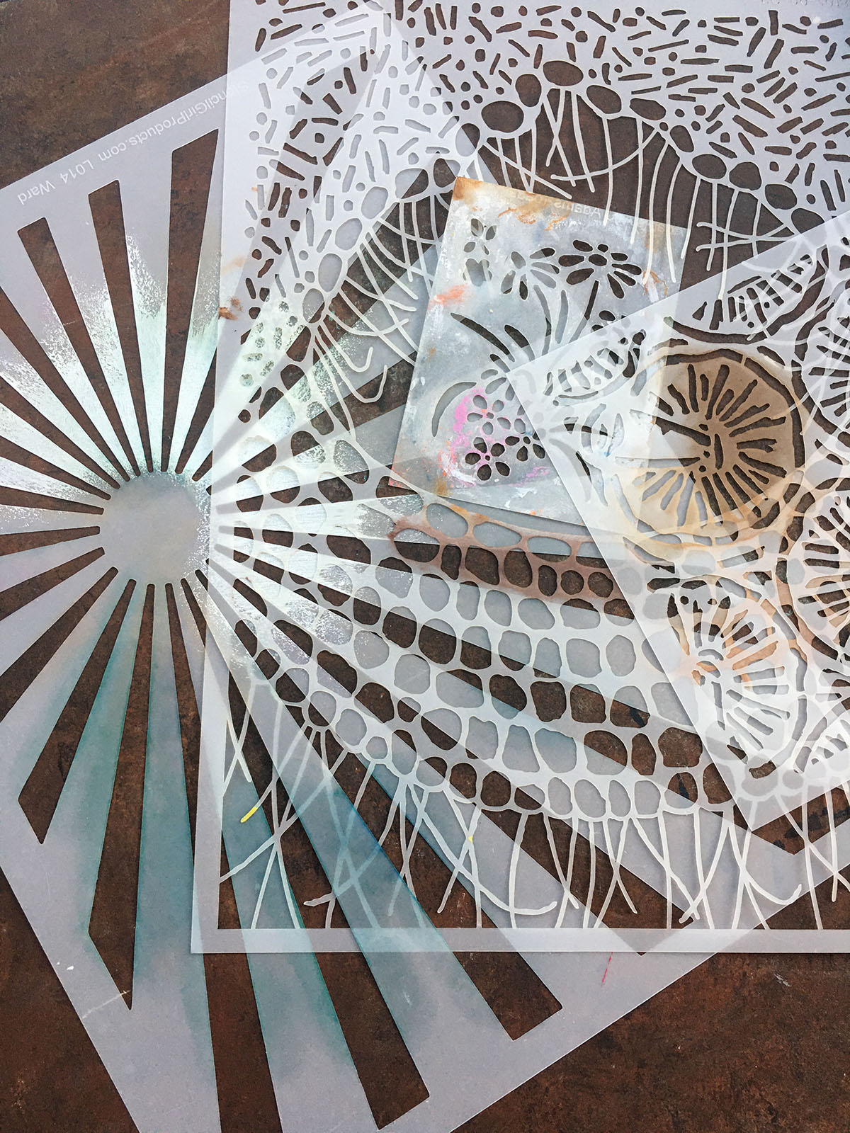 StencilGirl Talk Faux Ceramics Using StencilGirl® Stencils for