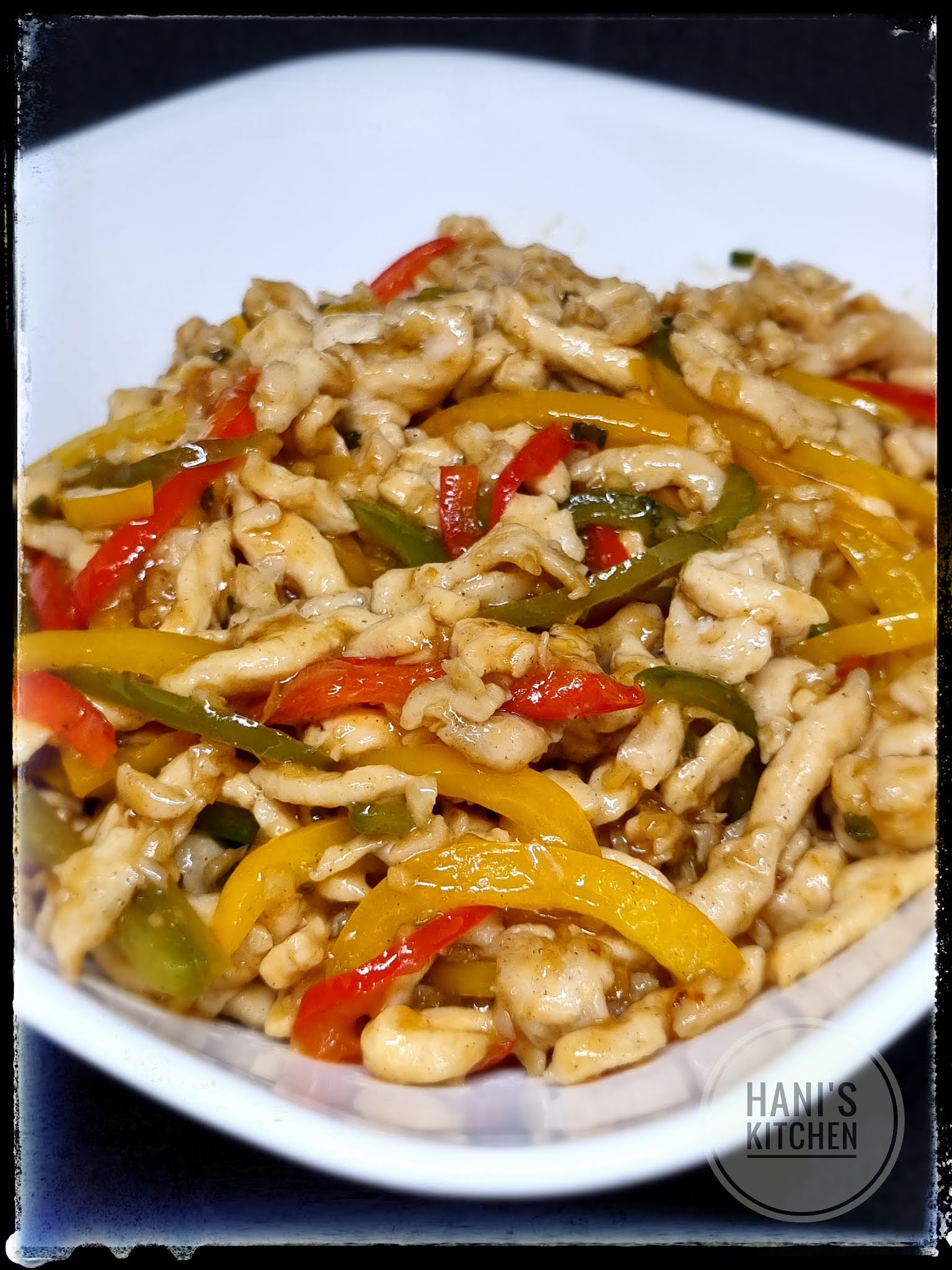 Hani's Kitchen StirFried Bell Pepper and Chicken