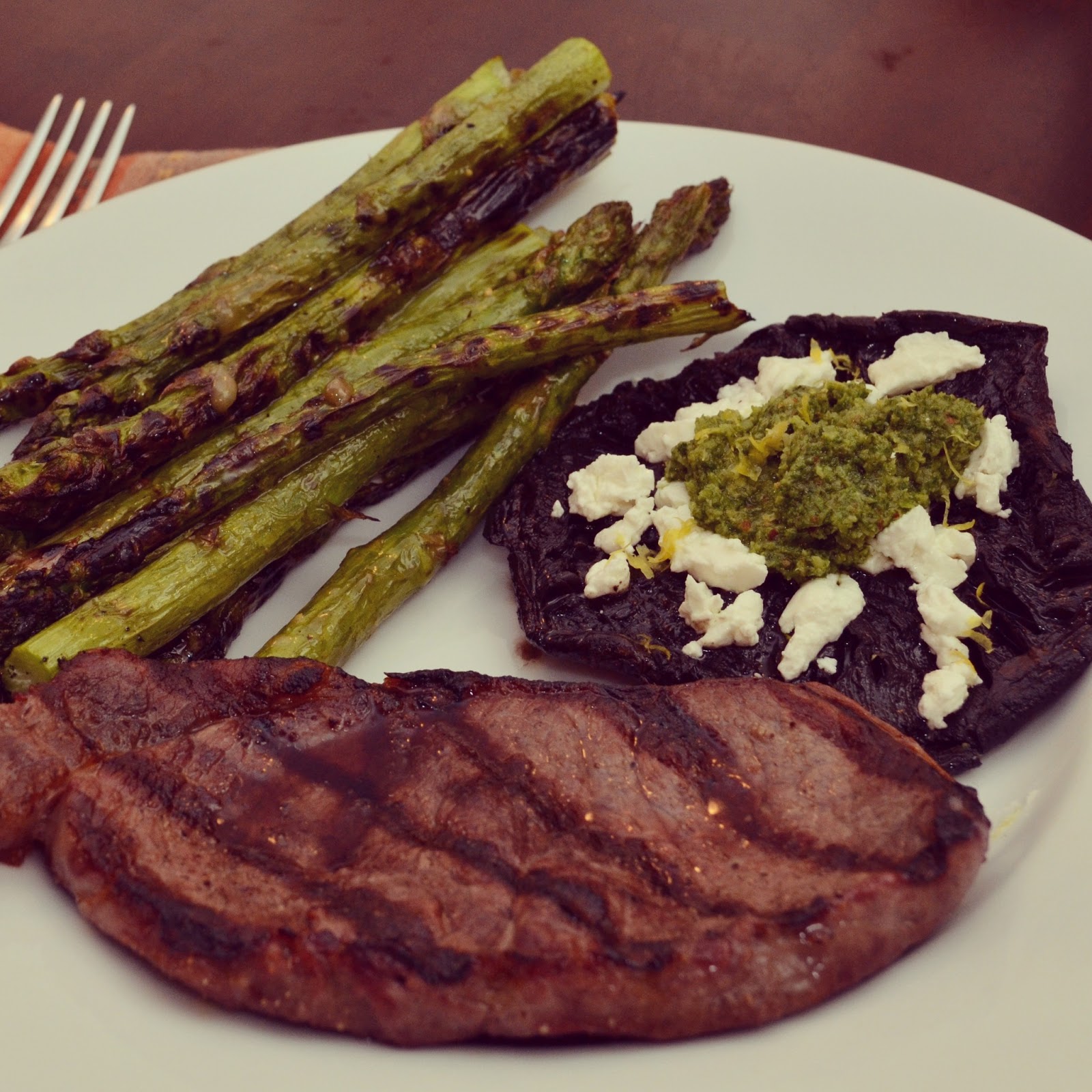 A Texas Belle It's Grilling Season Grilled Mushrooms & Asparagus