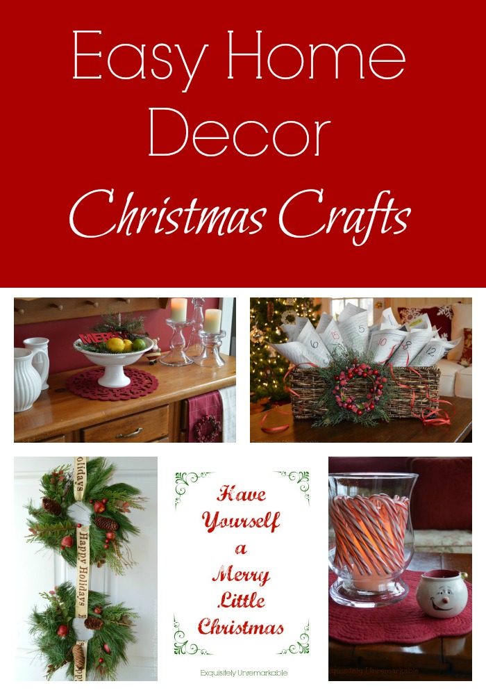 Easy Home Decor Christmas Crafts