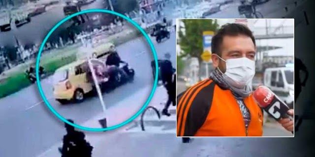 Habla primo de taxista asesinado por tratar de impedir fuga de fleteros en Bogotá