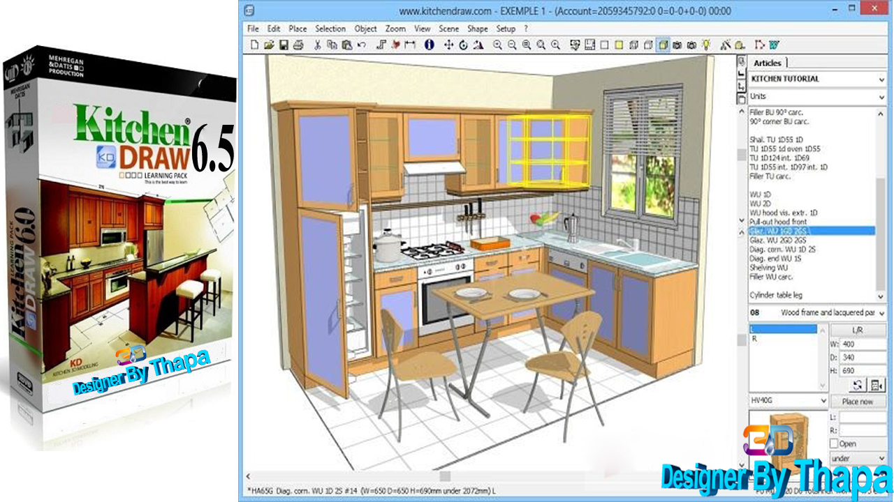 KitchenDraw 6.5 Free Download ~ MS 3D Designer