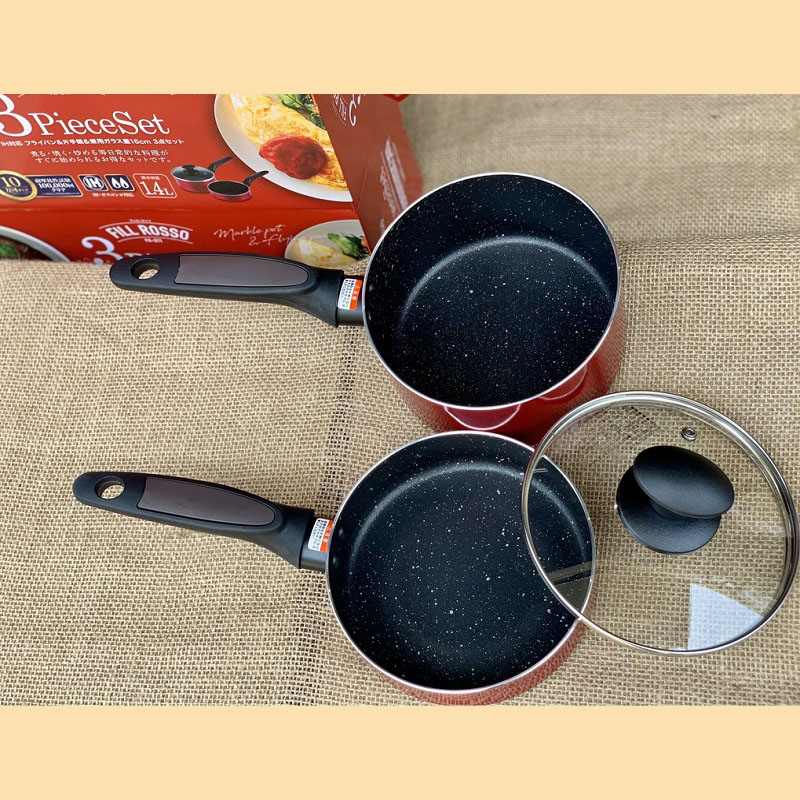 Set 2 nồi chảo 16cm kèm nắp đậy dùng được bếp từ (màu đỏ) Set 2 nồi chảo 16cm kèm nắp đậy dùng được bếp từ (màu đỏ)