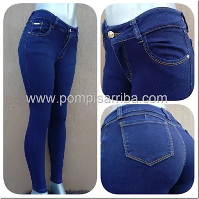 Pantalon en Mezclilla en Color Azul para Venta de Mayoreo