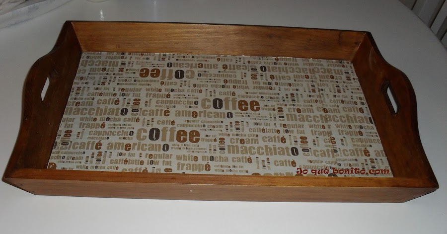 Decorar bandeja para el café