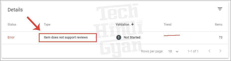 Item Does Not Support Review in Search Console