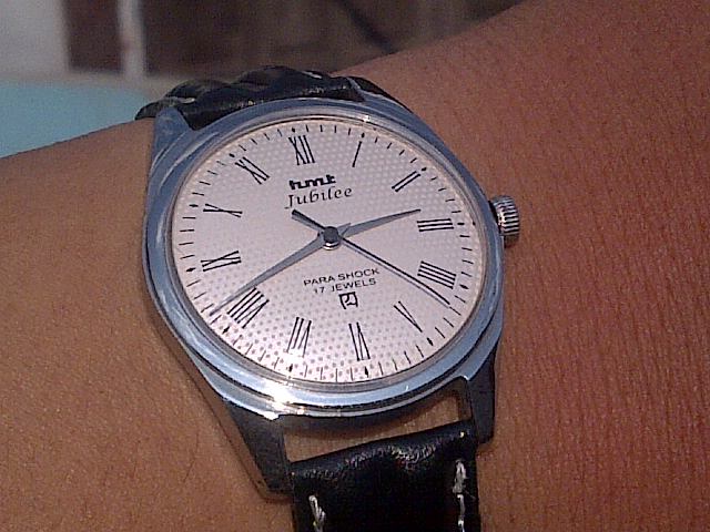 Jam tangan kuno antik dan MODERN: HMT JUBILEE Texture Roman DIAL MADE