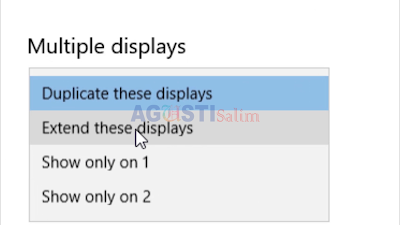 Menghubungkan tampilan di Laptop ke Monitor PC