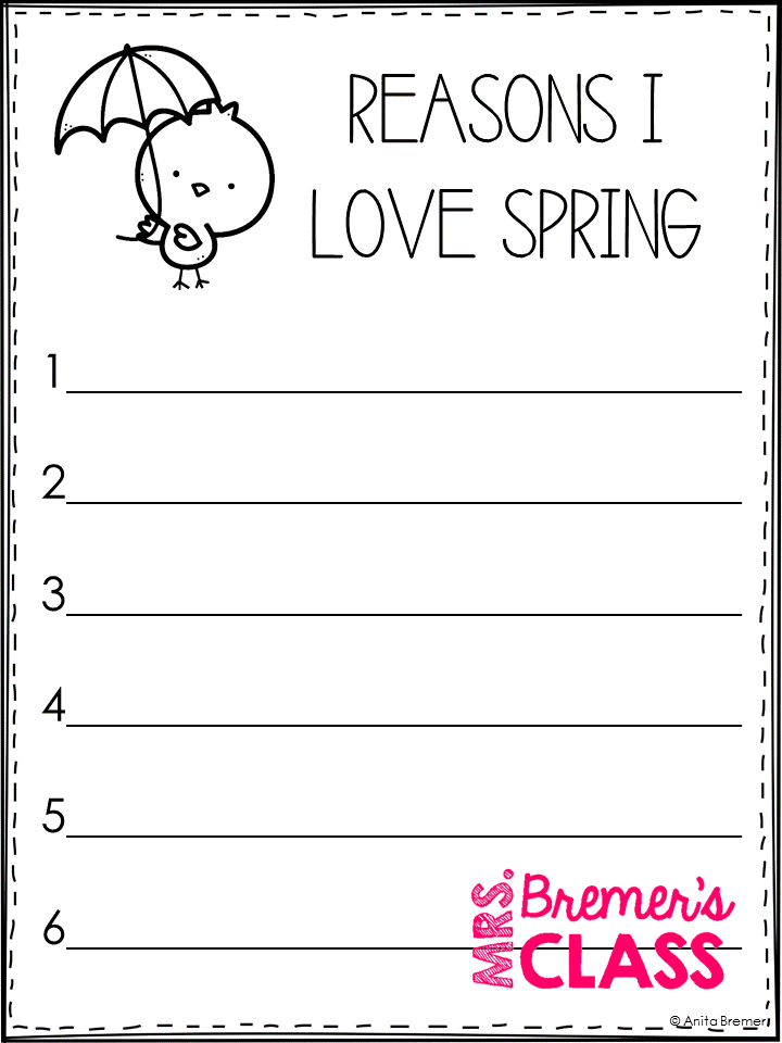 March Daily Journal Writing Prompts | Mrs. Bremer's Class