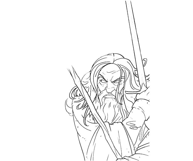 gandalf coloring pages - photo #15