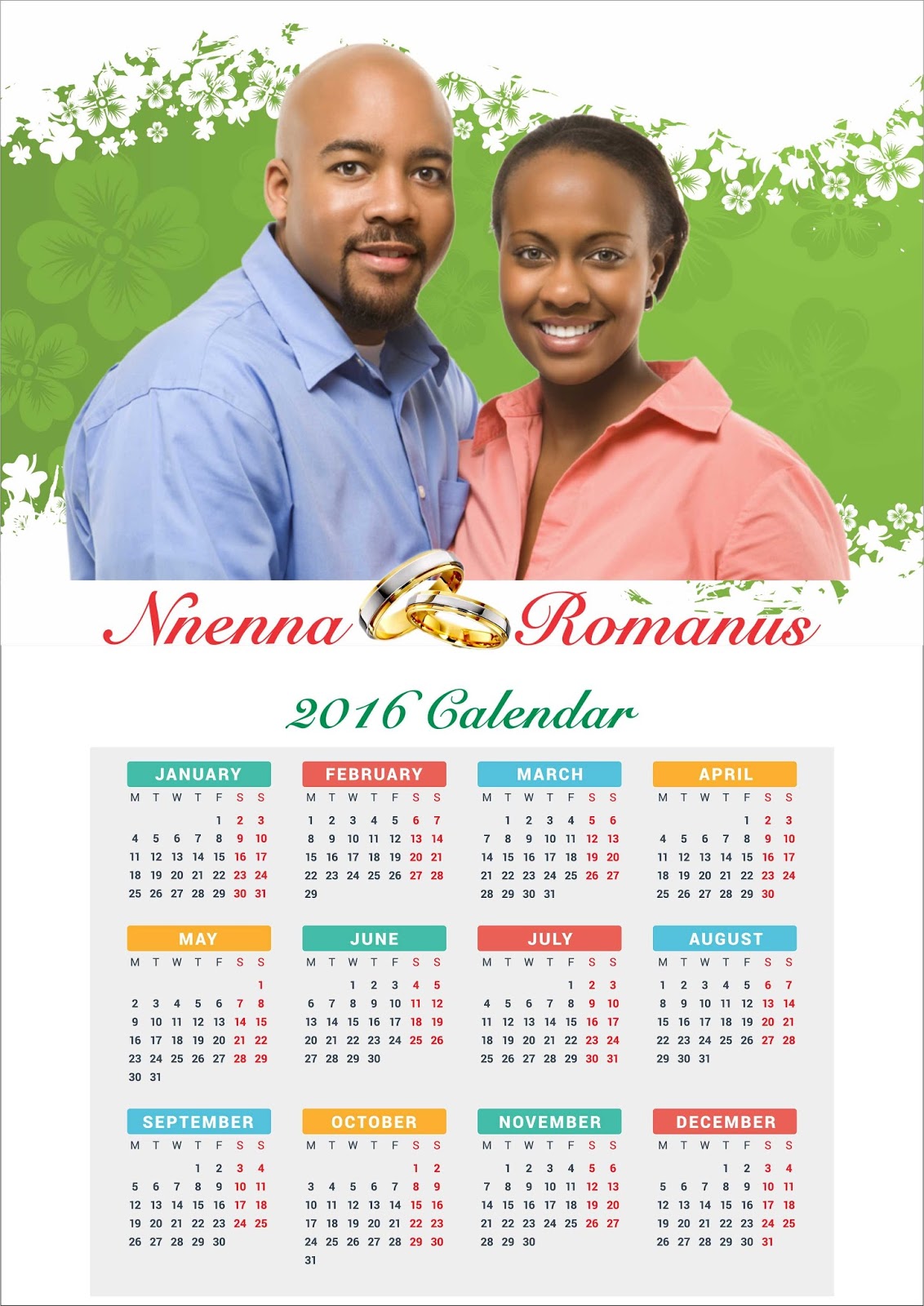 Marriage Calendar Design Elisha Madelon