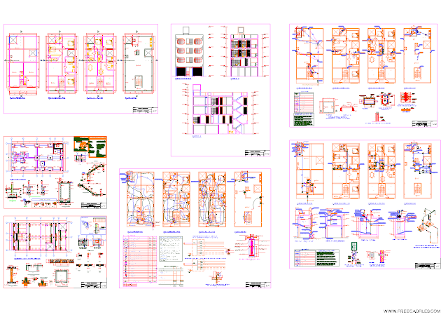 Multi Facilities 4 Floors [DWG]