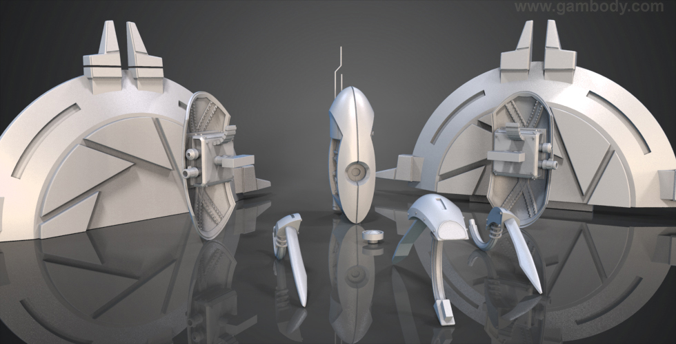 portal turret model portal turret model