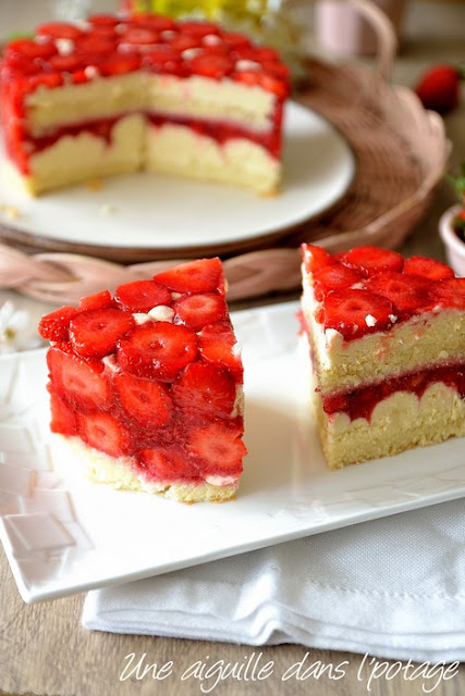 fraisier-pâtisserie-france-Couvreur,crème mousseline-génoise