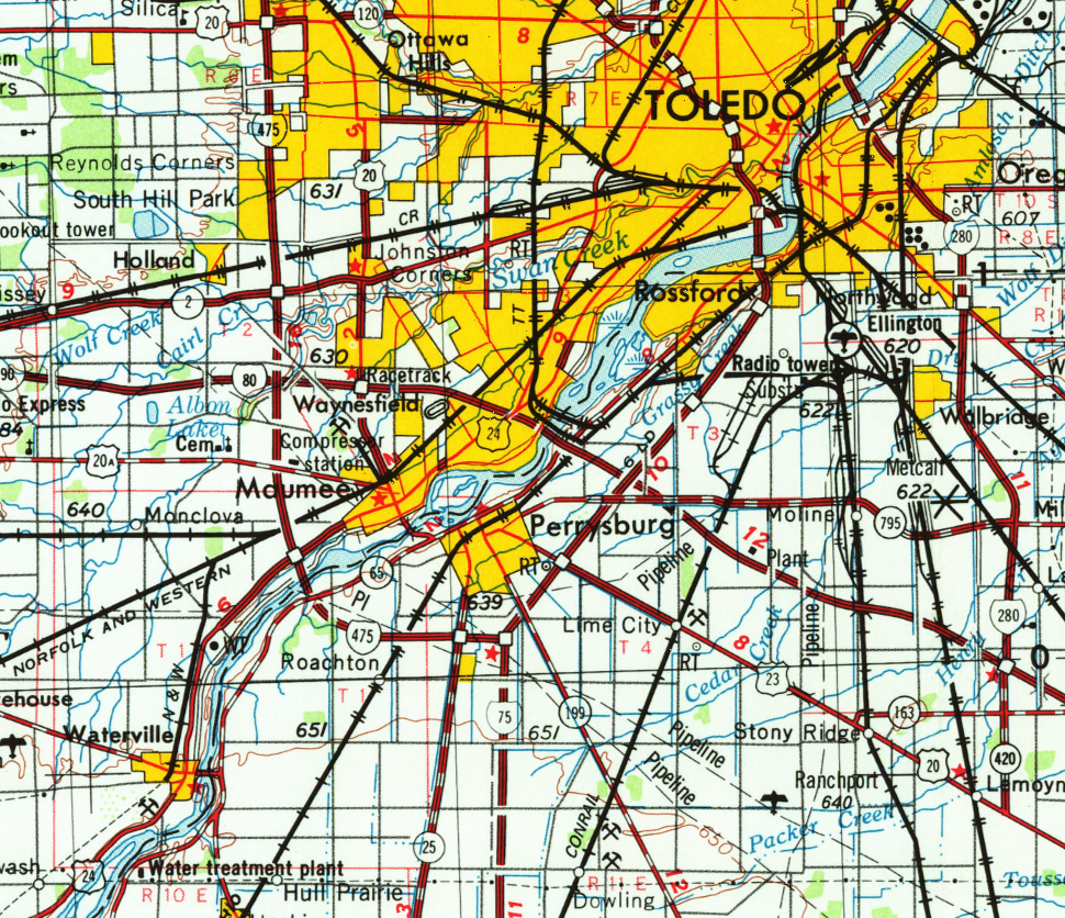 Towns and Nature Toledo, OH Railroad Hub