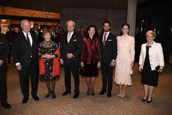  Queen Silvia, Prince Carl Philip, Princess Sofia, David Johnston and Sharon Johnston attended the Friends of Canada Reception