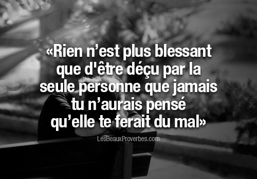 be winner: d’être déçu