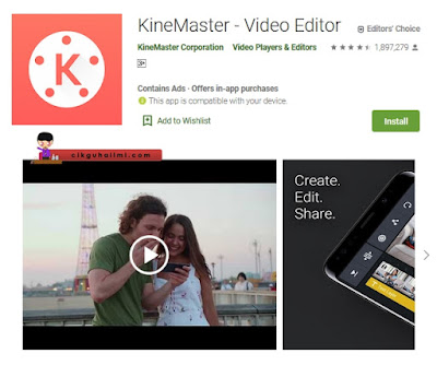 KineMaster video editor juga nice, tapi kena explore sket