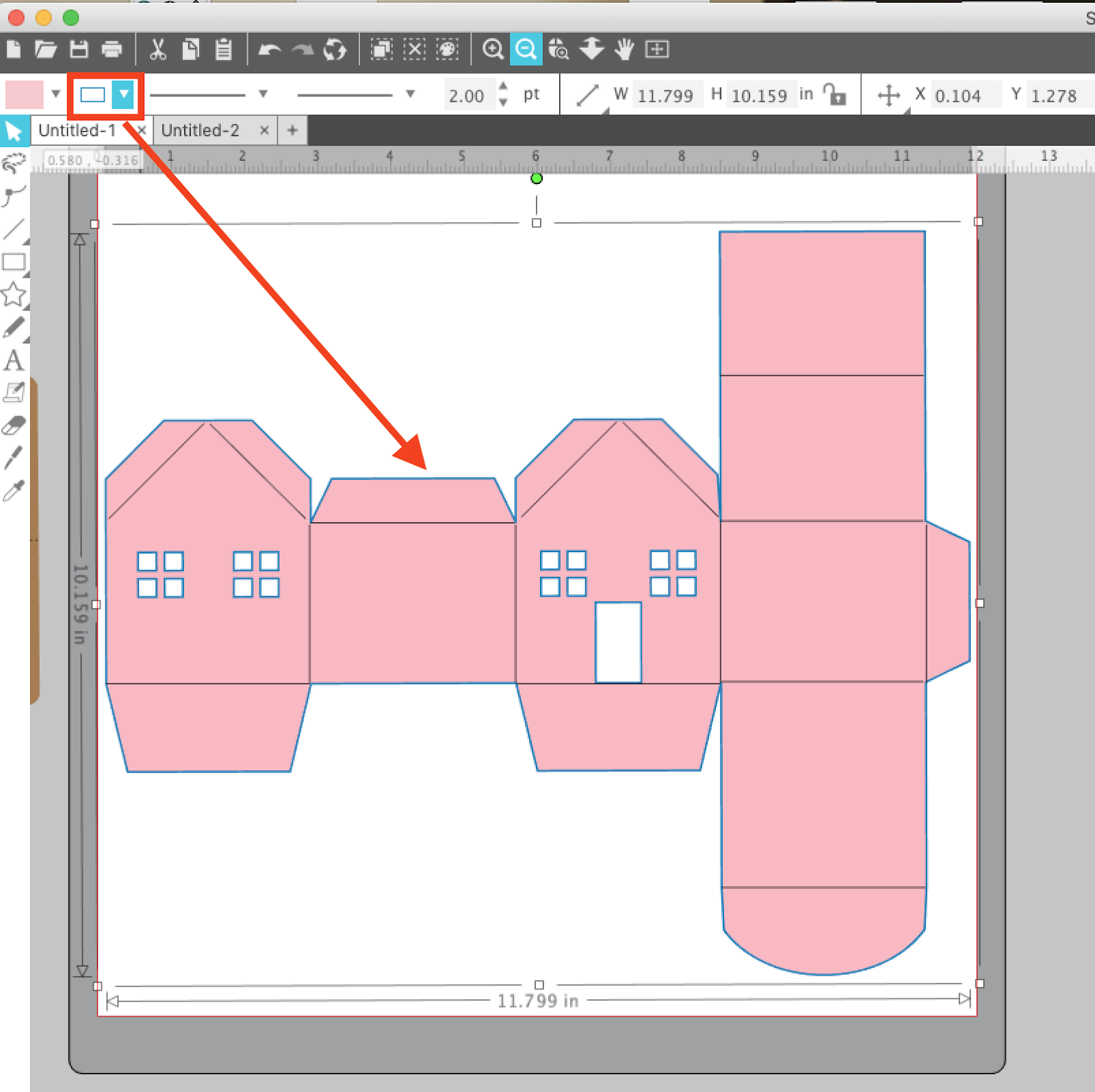 How to Change a Perforated Line to a Score Line in Silhouette Studio