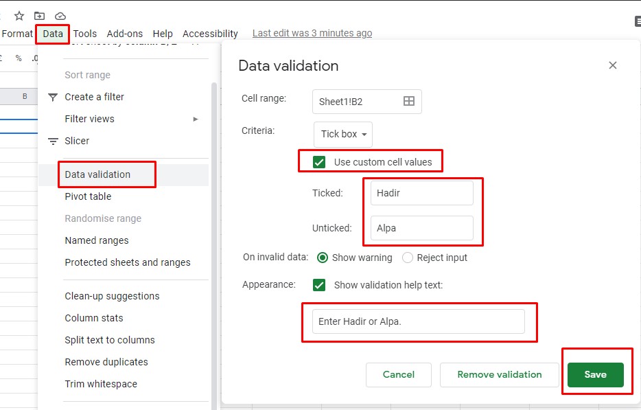 Cara Membuat Tanda Centang Atau Checkbox Di Spreadsheet Beserta Contoh