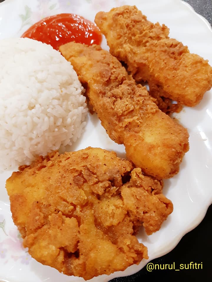 Resep Ikan Fillet Tilapia Goreng Saus Cabai Hijau Nanas [ Nurul Sufitri