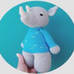 PATRON GRATIS RINOCERONTE AMIGURUMI 20948