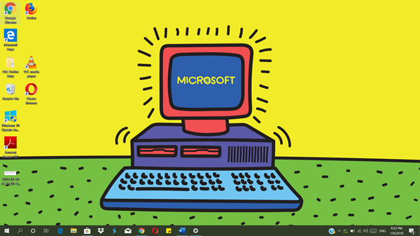Windows 1.0-thema voor Windows 10