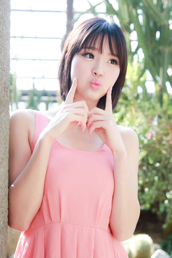 Choi Byeol Ha In Pink Dress Cute Asian Girls