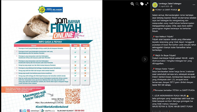 2021 bayar selangor fidyah online 3 Cara