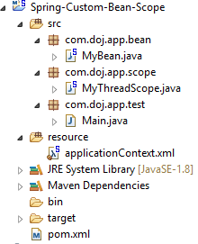 Create Custom Bean Scope in Spring Example