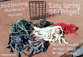 make your own bird nesting materials holder
