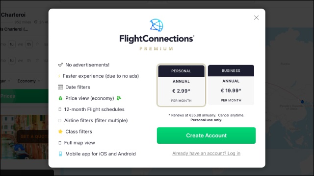 Flight Connections - Price