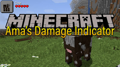 Ama's Damage Indicator Mod para Minecraft 1.15.2/1.14.4/1.13.2