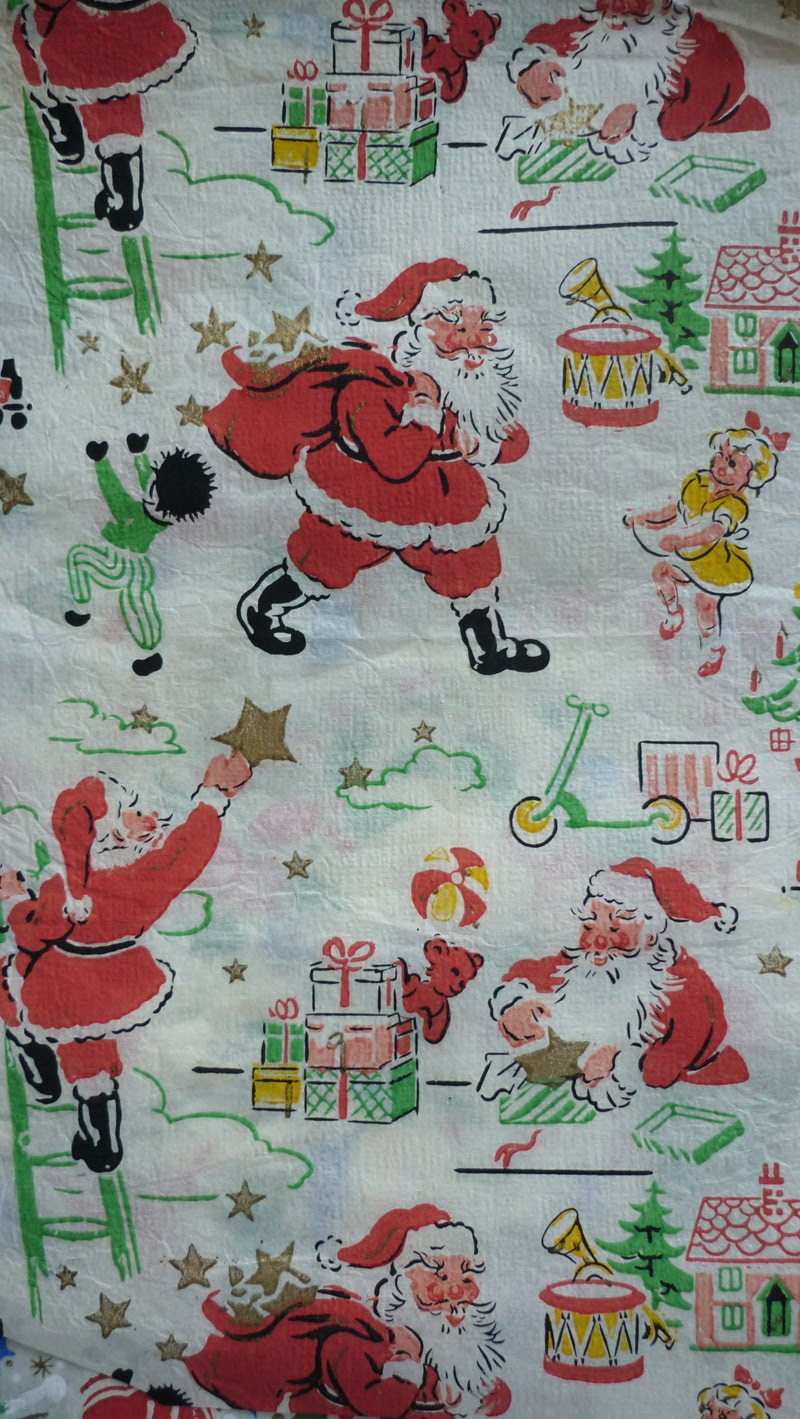 Retro Christmas Wrapping Paper 2021
