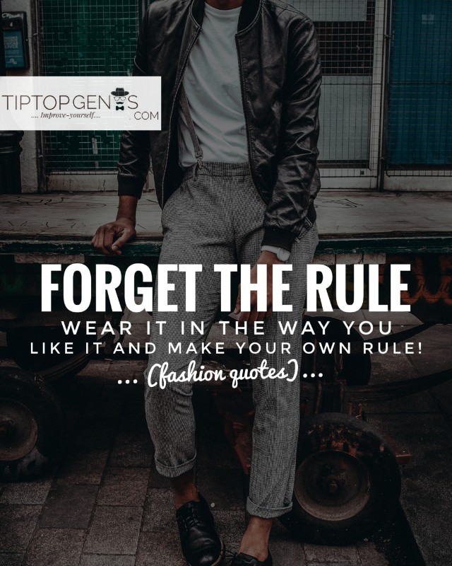 Fashion quotes Men's Fashion captions for Instagram. TiptopGents