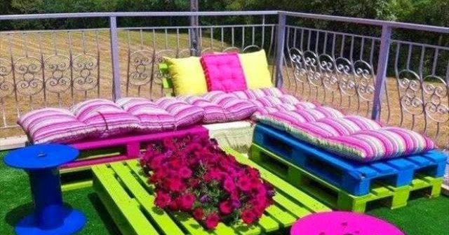 Uso creativo de paletas o plataformas de madera. | Quiero más diseño