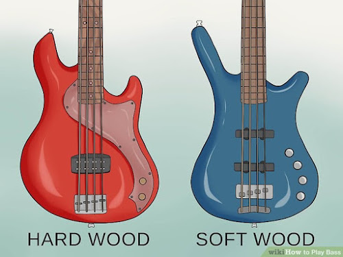 Gitar Bass dengan bahan kayu gitar bass