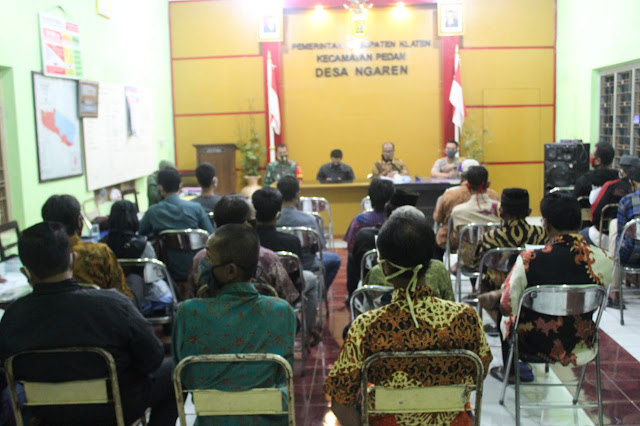 Babinsa Koramil 04/Pedan Menghadiri Rakor Penerapan New Normal