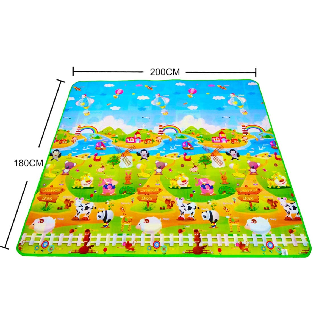 Double Sided Waterproof Educational Learning Baby Play Mat for Kids
