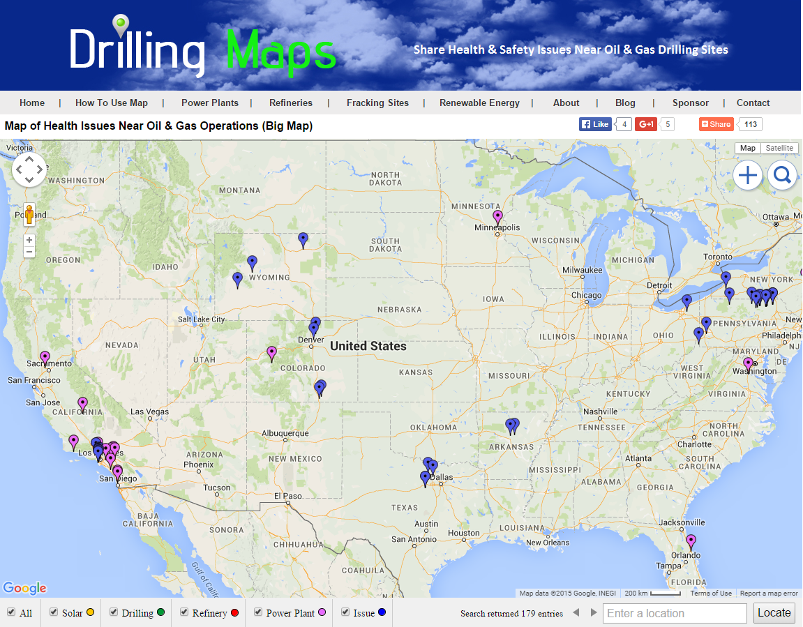 Methane Gas Leaks Map