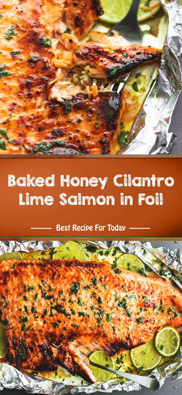 Baked Honey Cilantro Lime Salmon in Foil Healthy