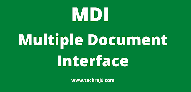 MDI full form, what is the full form of MDI