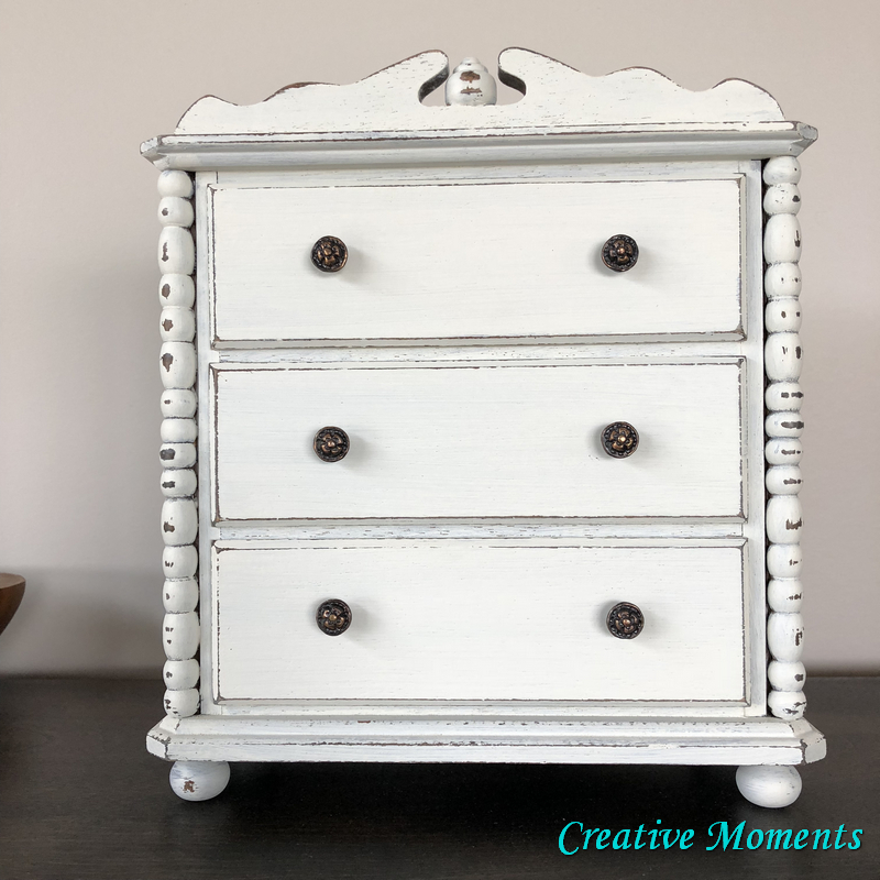 Warm White Farmhouse Jewelry Box