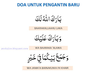  Kita ingin mereka kedua mempelai mendapatkan kebahagiaan keberkahan dalam menjalani bahte Doa Untuk Pengantin Baru Lengkap Arab dan Latin