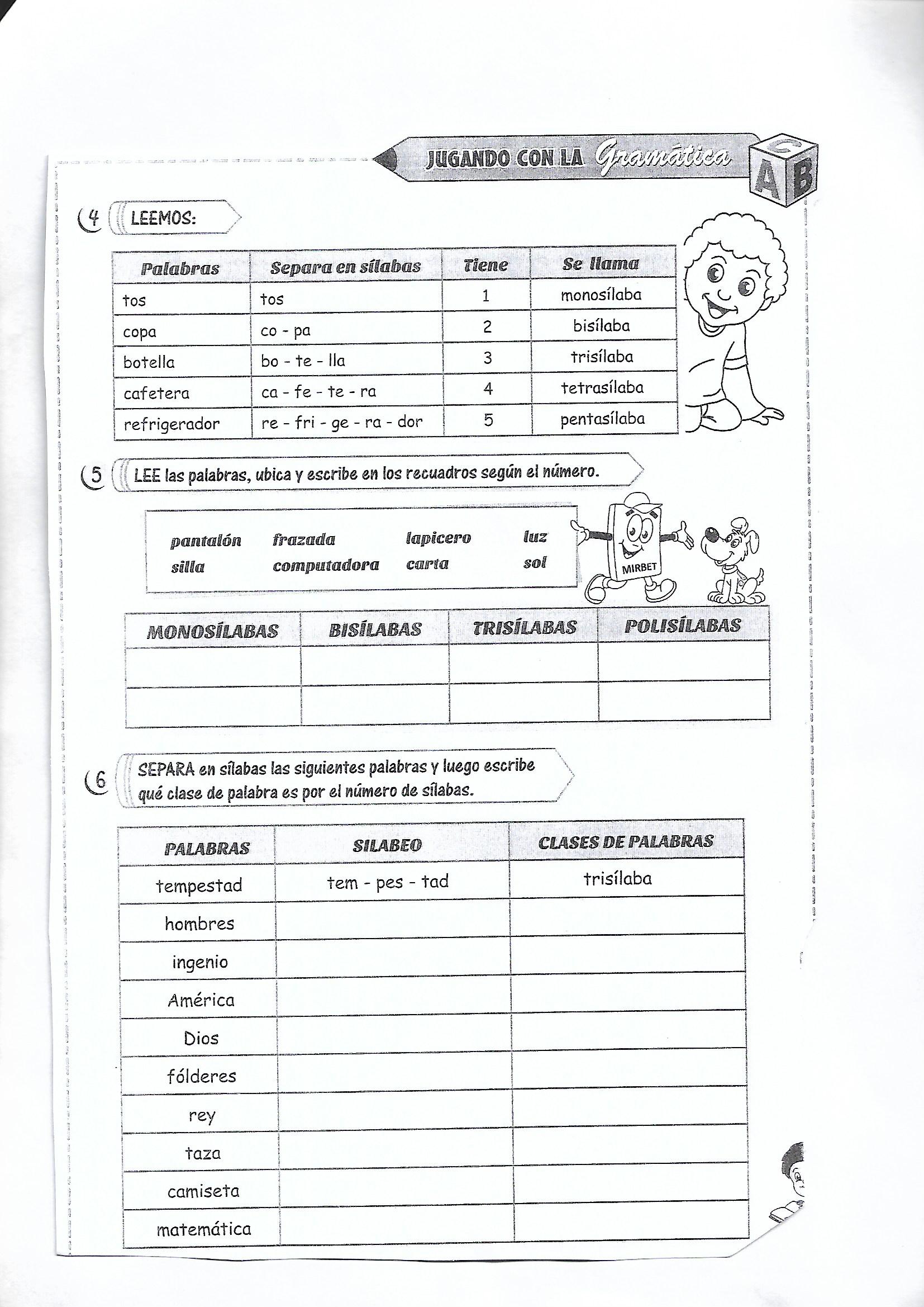5to primaria ORTOGRAFÍA