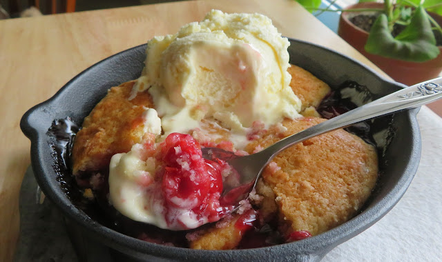 Skillet Cherry Cobbler