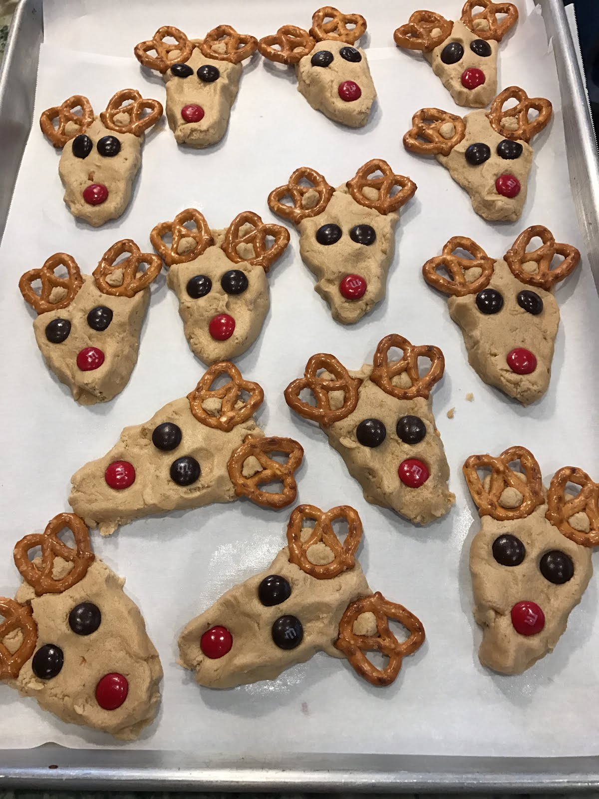 Reindeer Peanut Butter Cookies
