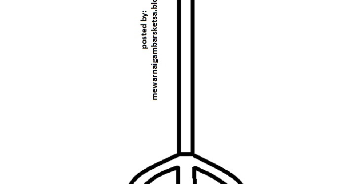 Mewarnai Gambar Mewarnai Gambar Sketsa Sapu 1