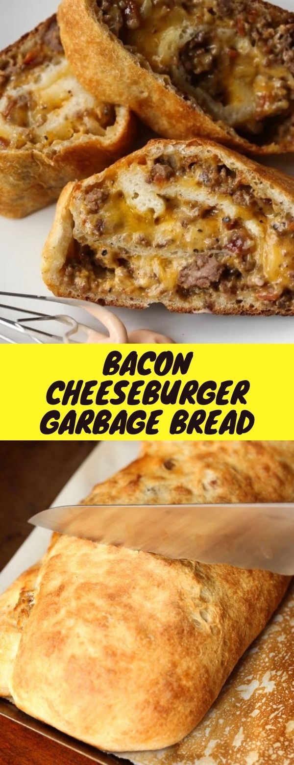 Bacon Cheeseburger Garbage Bread Let's Cooking